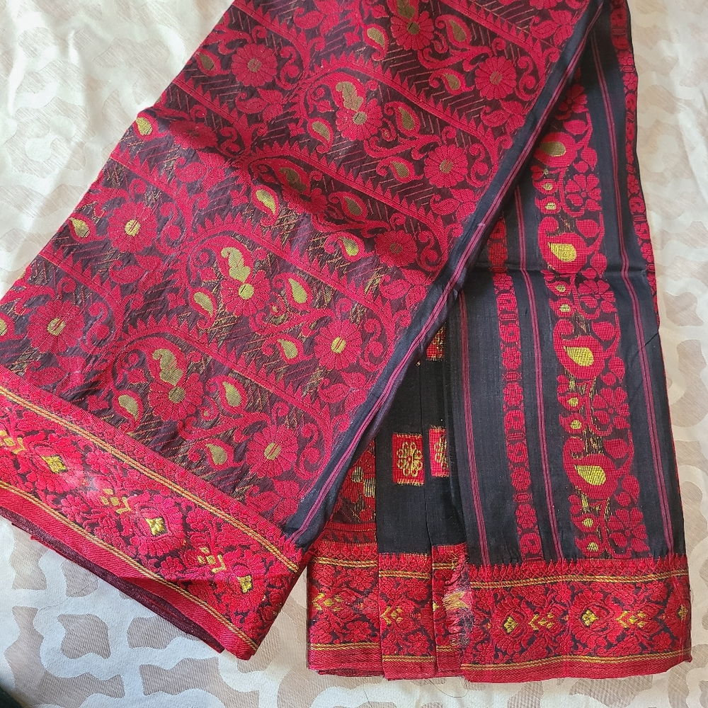 Black & Red Saree
